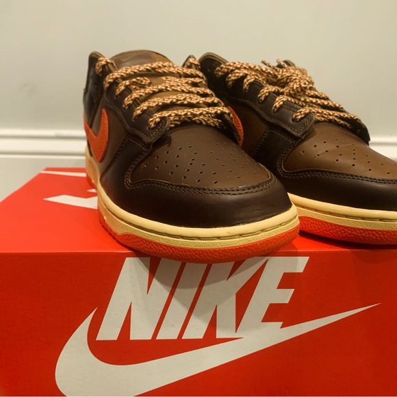 Nike Other - Nike Dunk Low Retro Men’s Size 12 – Light British Tan / Picante Red – DV0831-200
